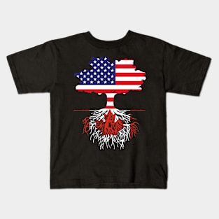 American Grown Canadian Roots Kids T-Shirt